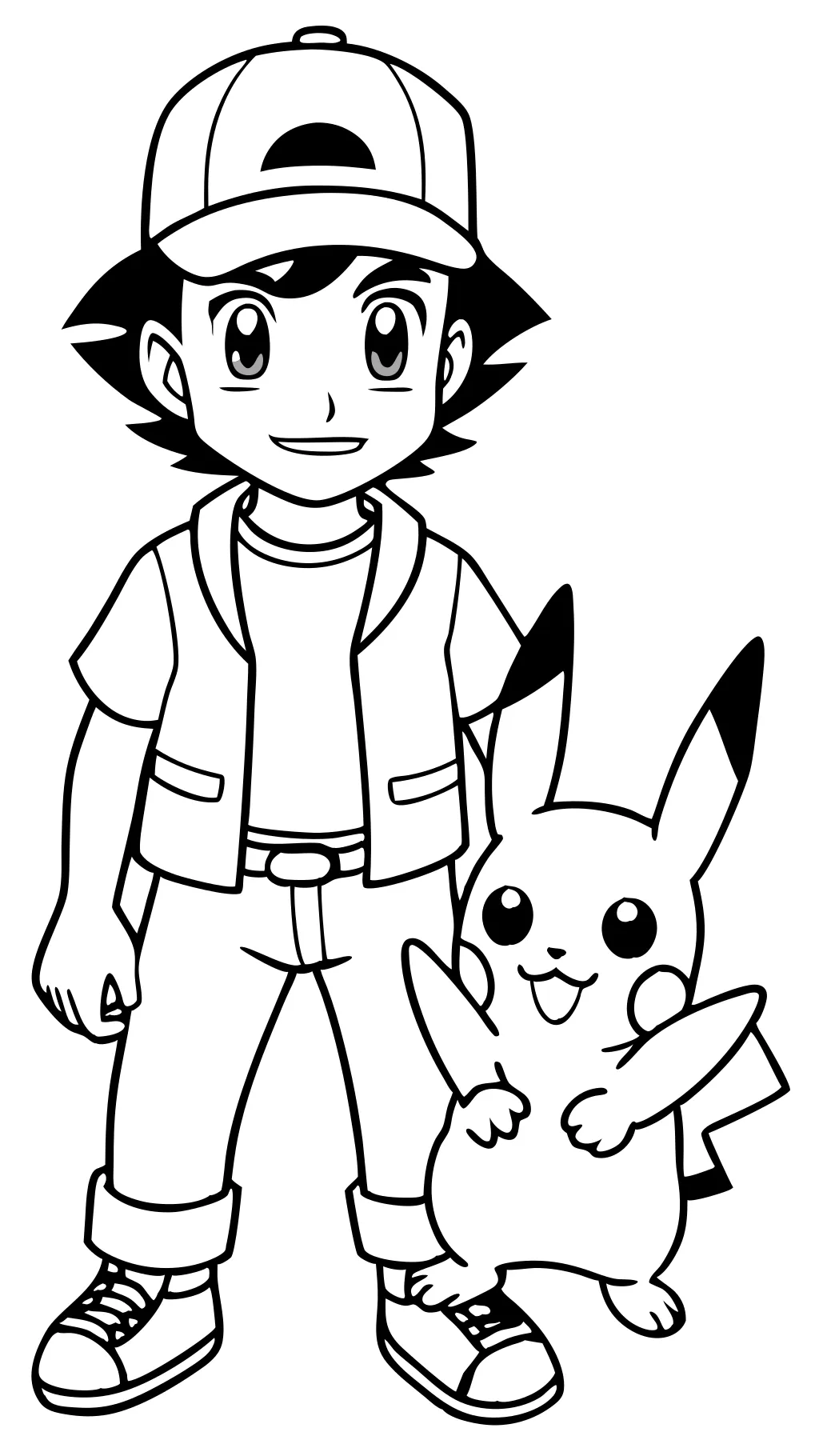 pokemon coloring pages of ash